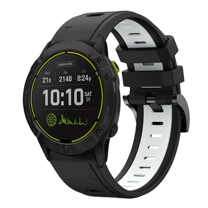 26mm Two-Color Sports Silicone Watch Band, For Garmin Tactix Delta, For Garmin Enduro