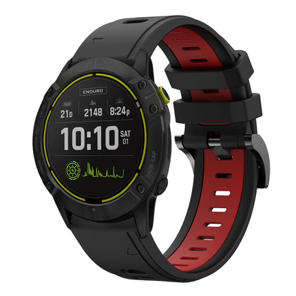 26mm Two-Color Sports Silicone Watch Band, For Garmin Tactix Delta, For Garmin Enduro