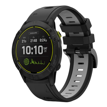 26mm Two-Color Sports Silicone Watch Band, For Garmin Tactix Delta, For Garmin Enduro