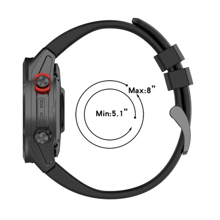 26mm Two-Color Sports Silicone Watch Band, For Garmin Fenix 6X, For Garmin Fenix 6X Pro