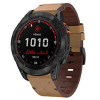 For Garmin Fenix 7X Solar / Light Brown