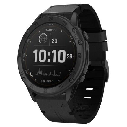 26mm Leather Steel Buckle Watch Band, For Garmin Tactix Delta, For Garmin Descent MK 2i, For Garmin Tactix 7 Pro, For Garmin Fenix 3, For Garmin Fenix 5X Plus, For Garmin Enduro 2, For Garmin Fenix 6X Pro, For Garmin Fenix 7X
