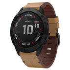 For Garmin Fenix 6X Pro / Light Brown