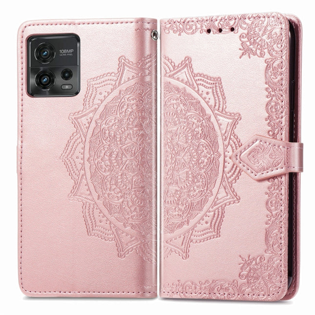 Mandala Flower Embossed Leather Phone Case, For Motorola Moto G72, For vivo V25, For Samsung Galaxy S23 5G, For Samsung Galaxy S23 Plus 5G