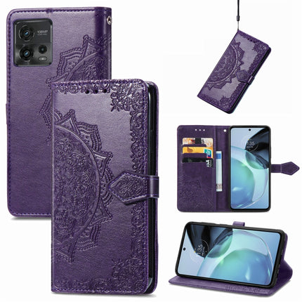 Mandala Flower Embossed Leather Phone Case, For Motorola Moto G72, For vivo V25, For Samsung Galaxy S23 5G, For Samsung Galaxy S23 Plus 5G