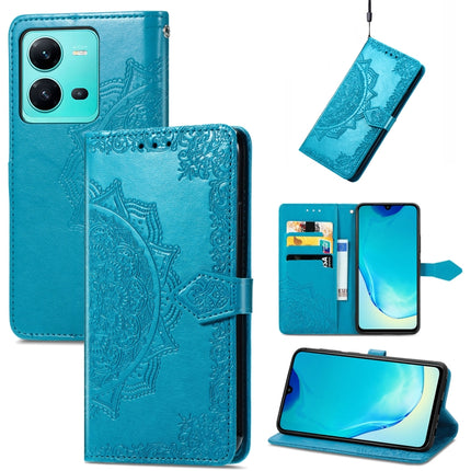 Mandala Flower Embossed Leather Phone Case, For Motorola Moto G72, For vivo V25, For Samsung Galaxy S23 5G, For Samsung Galaxy S23 Plus 5G