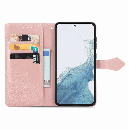 Mandala Flower Embossed Leather Phone Case, For Samsung Galaxy S23 Ultra 5G