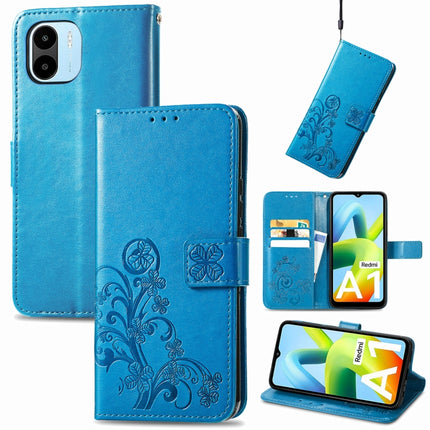 Four-leaf Clasp Embossed Buckle Leather Phone Case, For Xiaomi Redmi A1, For Xiaomi Redmi Note 11T, For Xiaomi 12T / Redmi K50 Ultra