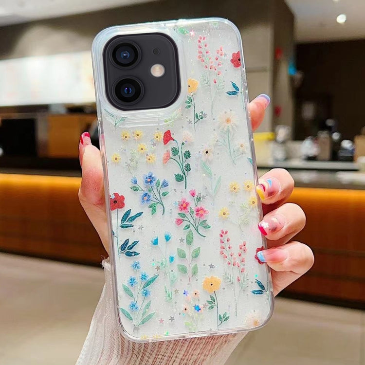 Fresh Small Floral Epoxy TPU Phone Case, For iPhone 12, For iPhone 12 Pro Max, For iPhone 12 Pro, For iPhone 11 Pro Max