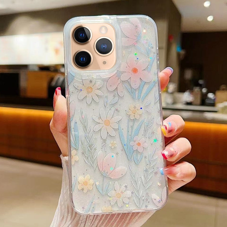 Fresh Small Floral Epoxy TPU Phone Case, For iPhone 12, For iPhone 12 Pro Max, For iPhone 12 Pro, For iPhone 11 Pro Max