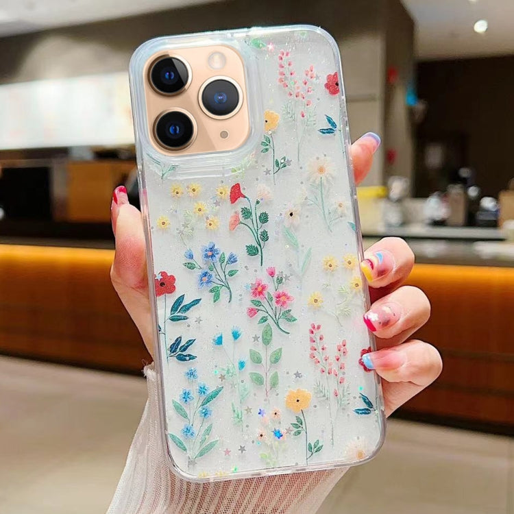Fresh Small Floral Epoxy TPU Phone Case, For iPhone 12, For iPhone 12 Pro Max, For iPhone 12 Pro, For iPhone 11 Pro Max