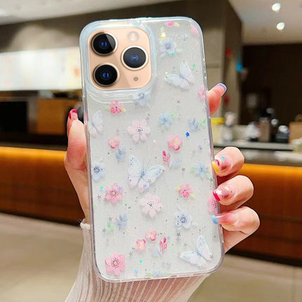 Fresh Small Floral Epoxy TPU Phone Case