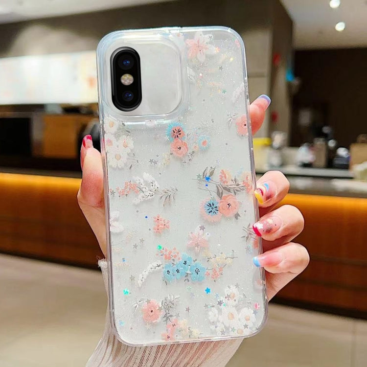 Fresh Small Floral Epoxy TPU Phone Case, For iPhone 7 Plus / 8 Plus, For iPhone X / XS