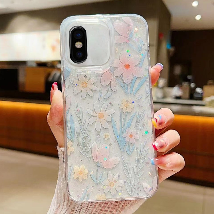 Fresh Small Floral Epoxy TPU Phone Case, For iPhone 7 Plus / 8 Plus, For iPhone X / XS