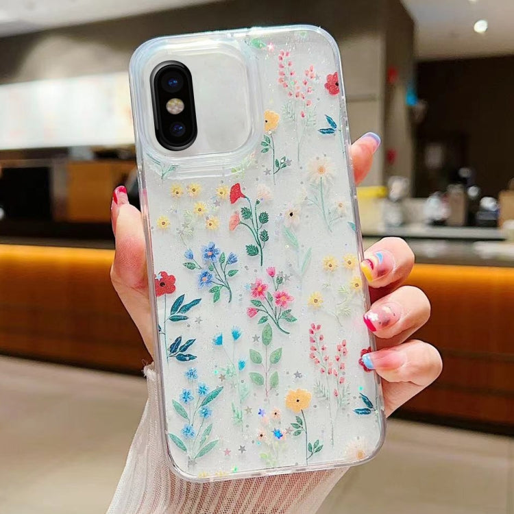 Fresh Small Floral Epoxy TPU Phone Case, For iPhone 7 Plus / 8 Plus, For iPhone X / XS