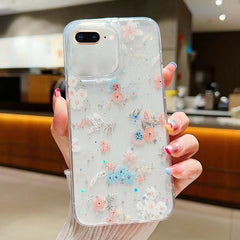 Fresh Small Floral Epoxy TPU Phone Case, For iPhone 7 Plus / 8 Plus, For iPhone X / XS