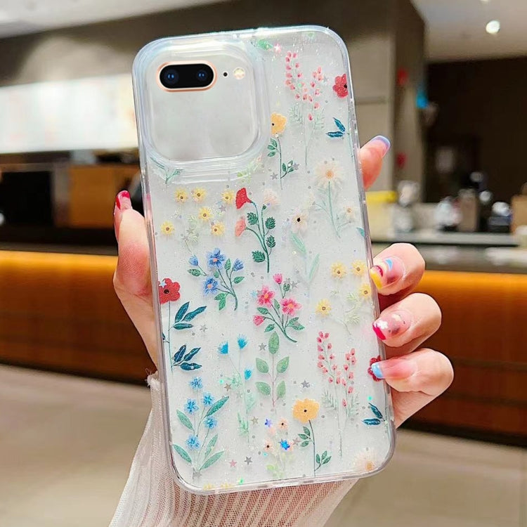 Fresh Small Floral Epoxy TPU Phone Case, For iPhone 7 Plus / 8 Plus, For iPhone X / XS