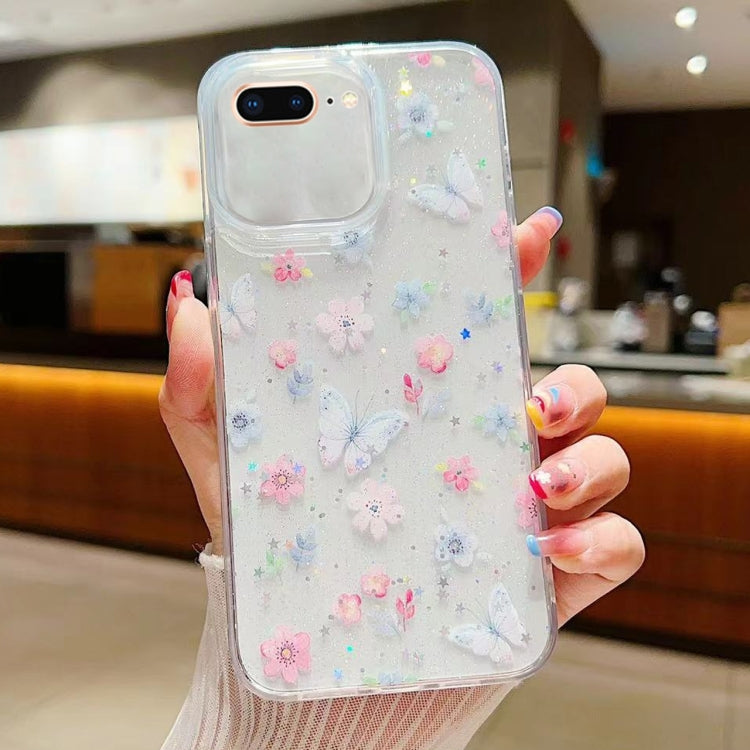 Fresh Small Floral Epoxy TPU Phone Case, For iPhone 7 Plus / 8 Plus, For iPhone X / XS