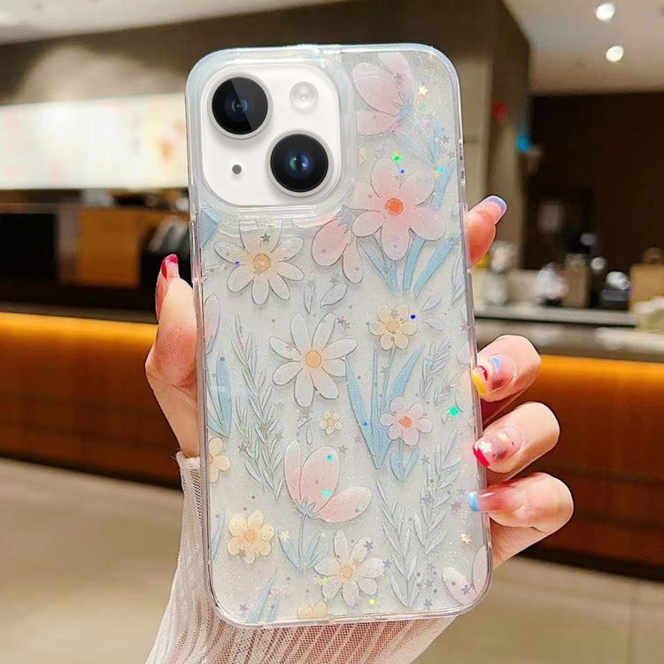 Fresh Small Floral Epoxy TPU Phone Case, For iPhone 15 Pro Max, For iPhone 15 Pro, For iPhone 15 Plus, For iPhone 15