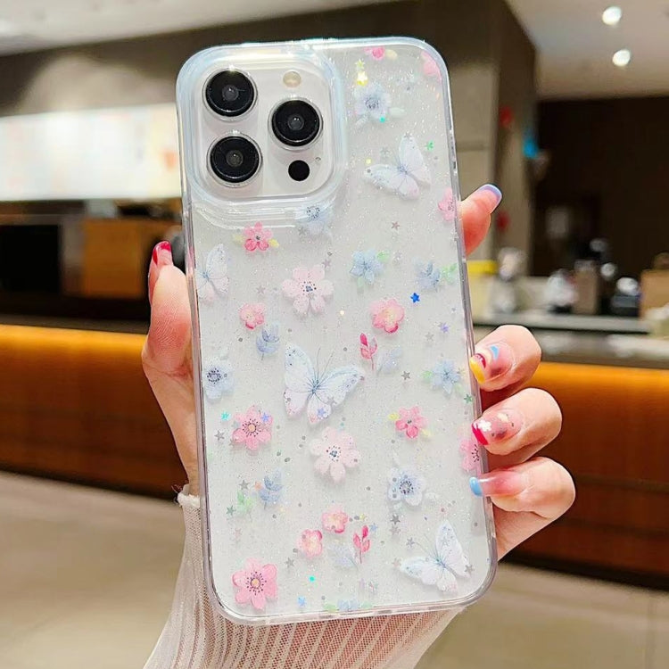 Fresh Small Floral Epoxy TPU Phone Case, For iPhone 15 Pro Max, For iPhone 15 Pro, For iPhone 15 Plus, For iPhone 15