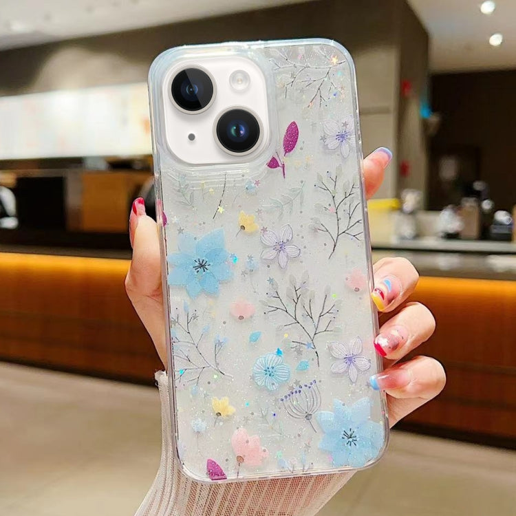 Fresh Small Floral Epoxy TPU Phone Case, For iPhone 15 Pro Max, For iPhone 15 Pro, For iPhone 15 Plus, For iPhone 15