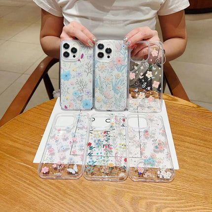 Fresh Small Floral Epoxy TPU Phone Case, For iPhone 12, For iPhone 12 Pro Max, For iPhone 12 Pro, For iPhone 11 Pro Max