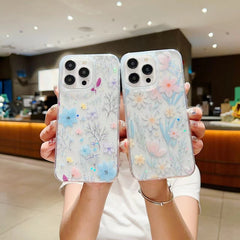 Fresh Small Floral Epoxy TPU Phone Case, For iPhone 15 Pro Max, For iPhone 15 Pro, For iPhone 15 Plus, For iPhone 15