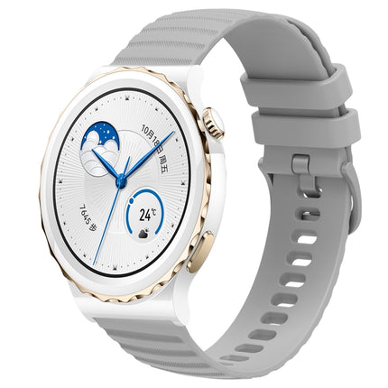 20mm Wavy Dot Pattern Solid Color Silicone Watch Band, For Huawei Watch GT3 Pro 43mm, For Huawei Watch GT3 42mm