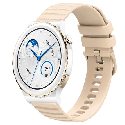 20mm Wavy Dot Pattern Solid Color Silicone Watch Band, For Huawei Watch GT3 Pro 43mm, For Huawei Watch GT3 42mm