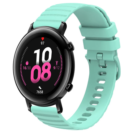 20mm Wavy Dot Pattern Solid Color Silicone Watch Band, For Huawei Watch GT2 42mm, For Huawei Watch 2
