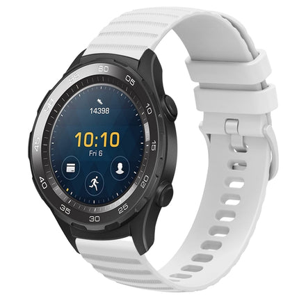 20mm Wavy Dot Pattern Solid Color Silicone Watch Band, For Huawei Watch GT2 42mm, For Huawei Watch 2