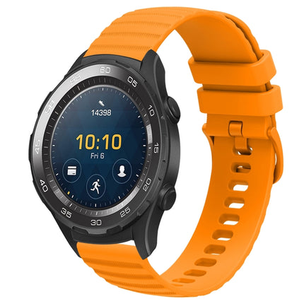 20mm Wavy Dot Pattern Solid Color Silicone Watch Band, For Huawei Watch GT2 42mm, For Huawei Watch 2