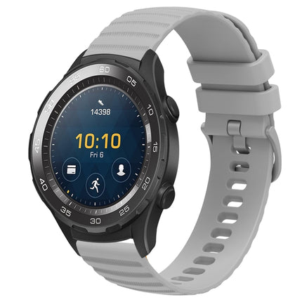 20mm Wavy Dot Pattern Solid Color Silicone Watch Band, For Huawei Watch GT2 42mm, For Huawei Watch 2