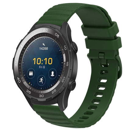 20mm Wavy Dot Pattern Solid Color Silicone Watch Band, For Huawei Watch GT2 42mm, For Huawei Watch 2