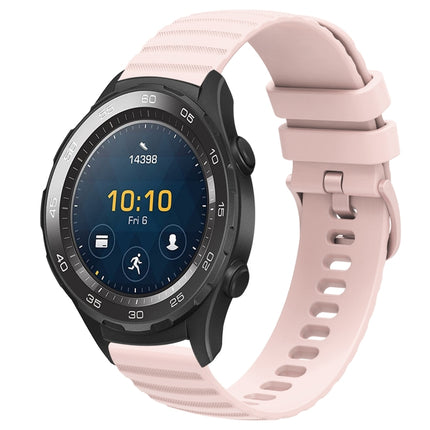 20mm Wavy Dot Pattern Solid Color Silicone Watch Band, For Huawei Watch GT2 42mm, For Huawei Watch 2
