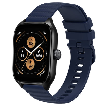 20mm Wavy Dot Pattern Solid Color Silicone Watch Band, For Amazfit GTS 4, For Amazfit GTS 3