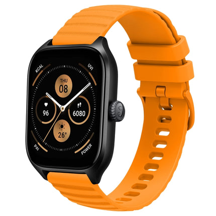 20mm Wavy Dot Pattern Solid Color Silicone Watch Band, For Amazfit GTS 4, For Amazfit GTS 3