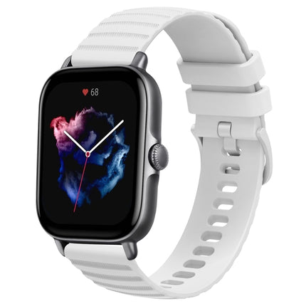 20mm Wavy Dot Pattern Solid Color Silicone Watch Band, For Amazfit GTS 4, For Amazfit GTS 3