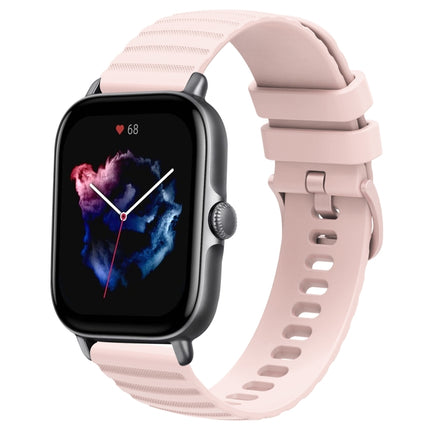 20mm Wavy Dot Pattern Solid Color Silicone Watch Band, For Amazfit GTS 4, For Amazfit GTS 3
