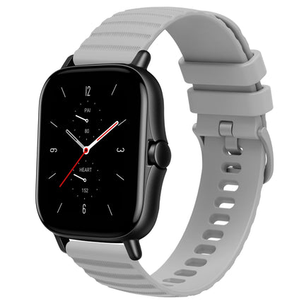 20mm Wavy Dot Pattern Solid Color Silicone Watch Band, For Amazfit GTS 2E, For Amazfit GTS 2 Mini