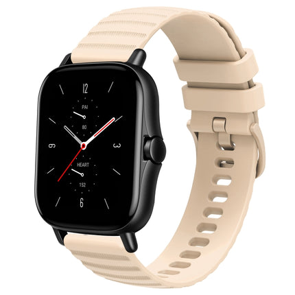 20mm Wavy Dot Pattern Solid Color Silicone Watch Band, For Amazfit GTS 2E, For Amazfit GTS 2 Mini