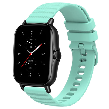 20mm Wavy Dot Pattern Solid Color Silicone Watch Band, For Amazfit GTS 2E, For Amazfit GTS 2 Mini
