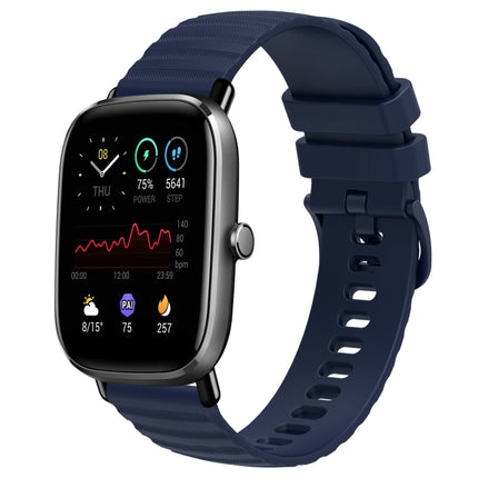 20mm Wavy Dot Pattern Solid Color Silicone Watch Band, For Amazfit GTS 2E, For Amazfit GTS 2 Mini