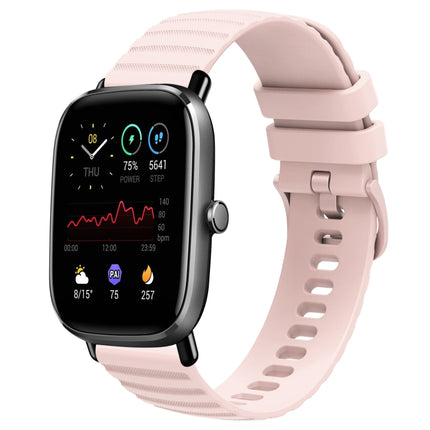 20mm Wavy Dot Pattern Solid Color Silicone Watch Band, For Amazfit GTS 2E, For Amazfit GTS 2 Mini