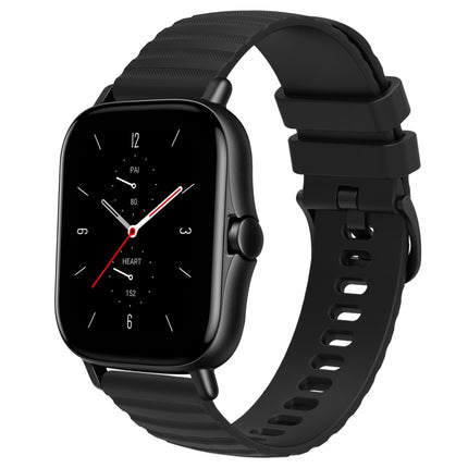 20mm Wavy Dot Pattern Solid Color Silicone Watch Band, For Amazfit GTS 2, For Amazfit GTS