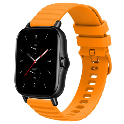 20mm Wavy Dot Pattern Solid Color Silicone Watch Band, For Amazfit GTS 2, For Amazfit GTS