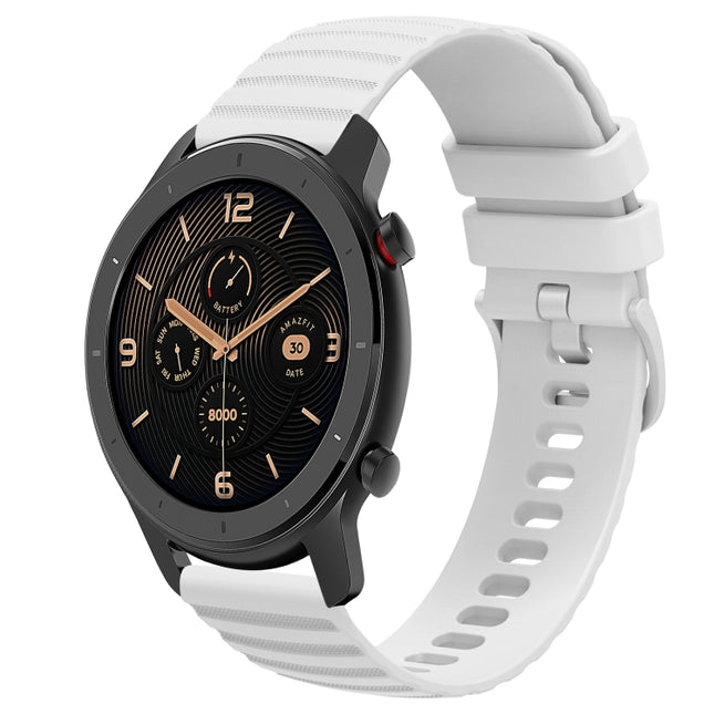20mm Wavy Dot Pattern Solid Color Silicone Watch Band, For Amazfit GTR 42MM, For Amazfit Pop Pro
