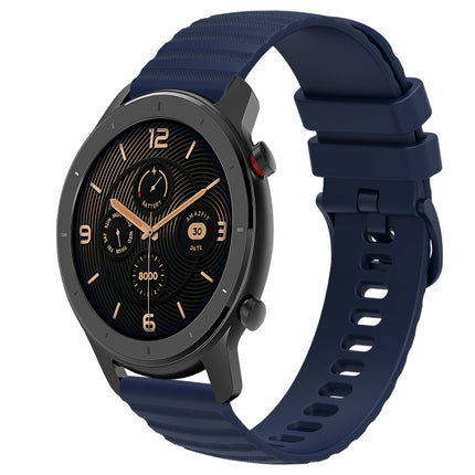 20mm Wavy Dot Pattern Solid Color Silicone Watch Band, For Amazfit GTR 42MM, For Amazfit Pop Pro