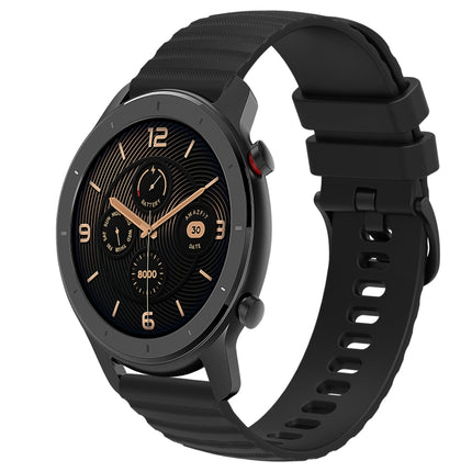 20mm Wavy Dot Pattern Solid Color Silicone Watch Band, For Amazfit GTR 42MM, For Amazfit Pop Pro