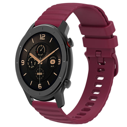 20mm Wavy Dot Pattern Solid Color Silicone Watch Band, For Amazfit GTR 42MM, For Amazfit Pop Pro